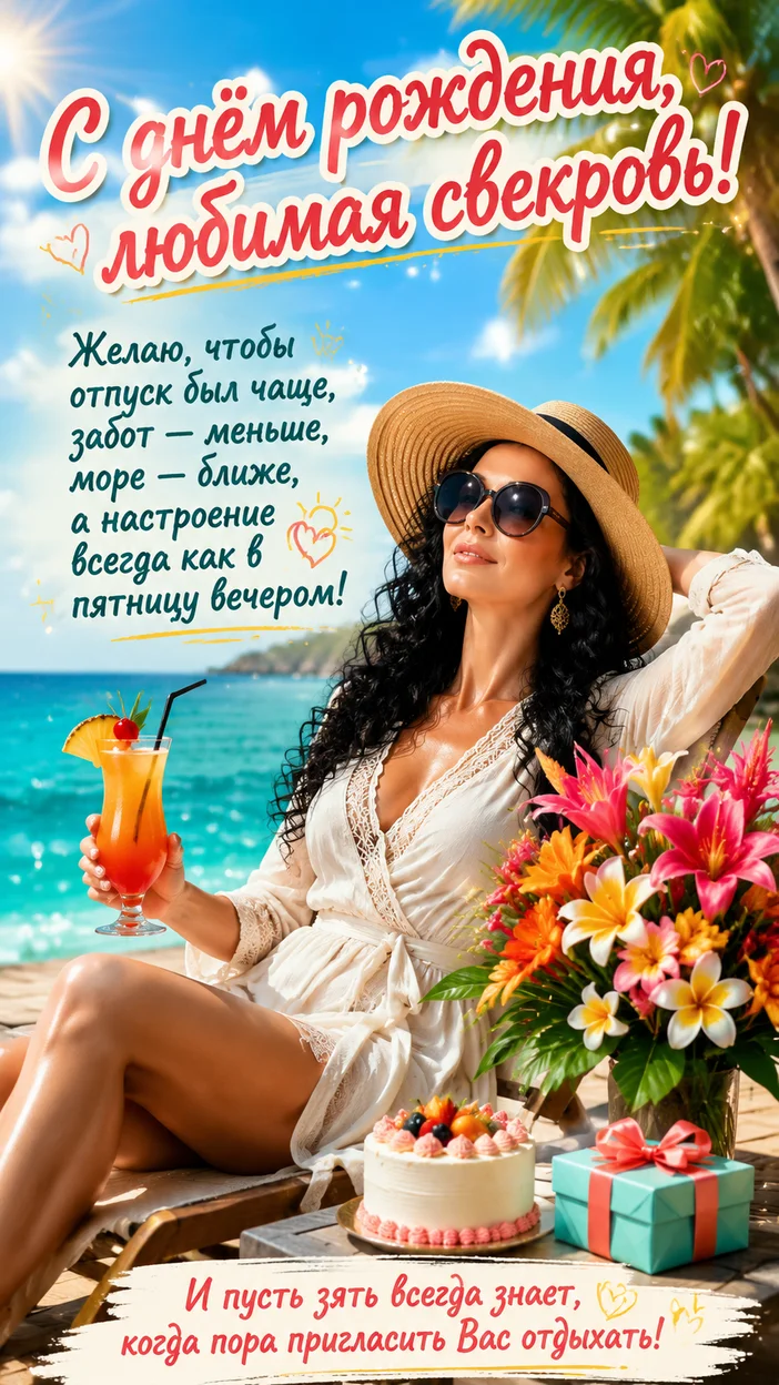 Фотосессия свекрови на море
