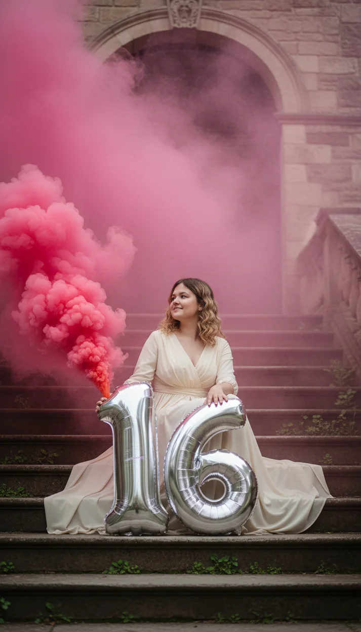 Фотосессия с ии на 16 лет праздничная 