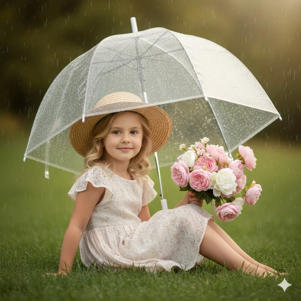 Летний дождь и цветы