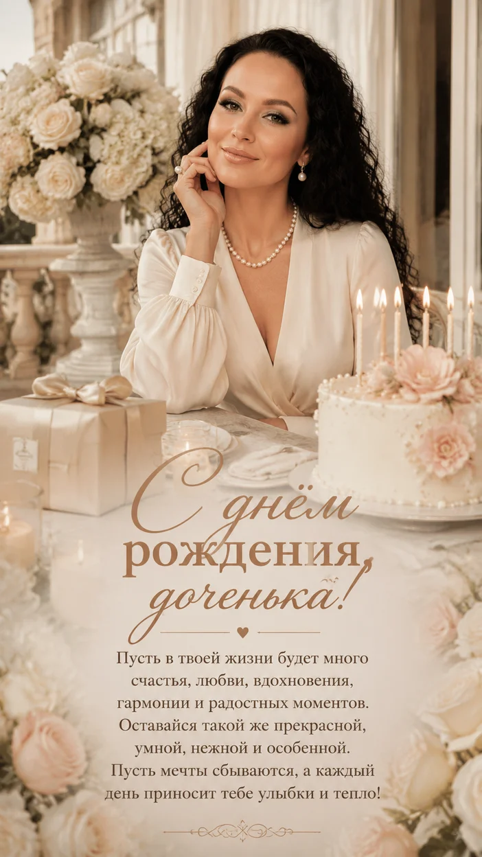 Фотосессия открытка дочери в стиле Old Money