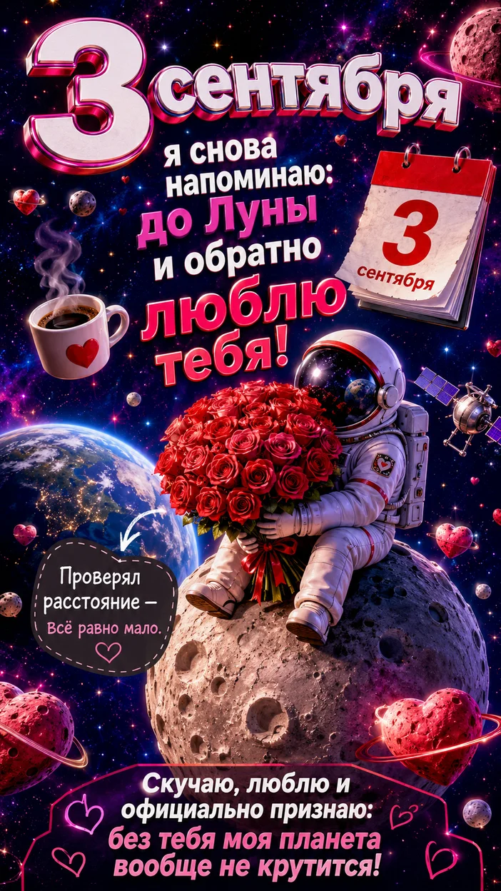 Фотосессия космонавта к 3 сентября