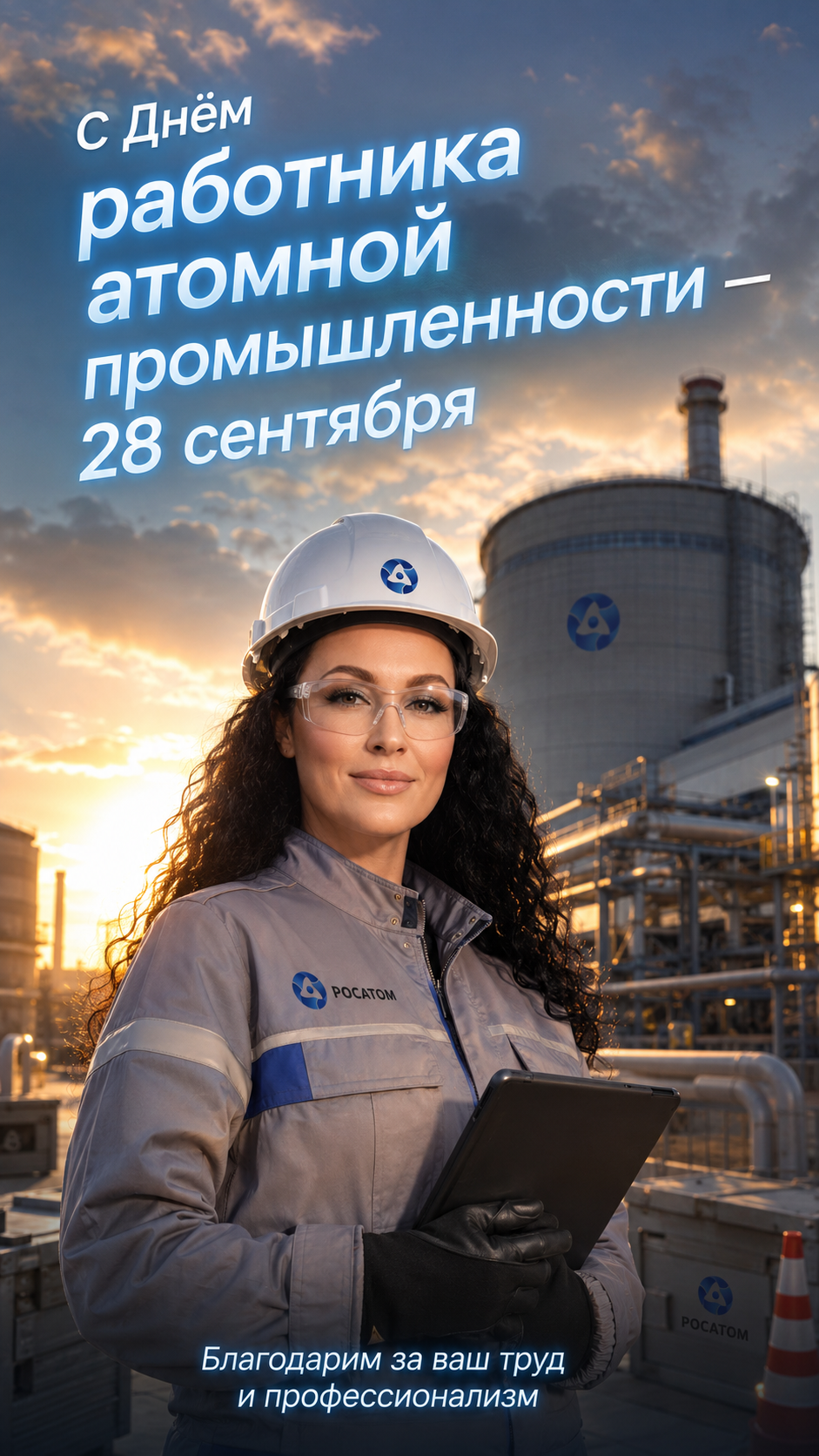 День работника атомной промышленности — торжественная фотосессия у АЭС