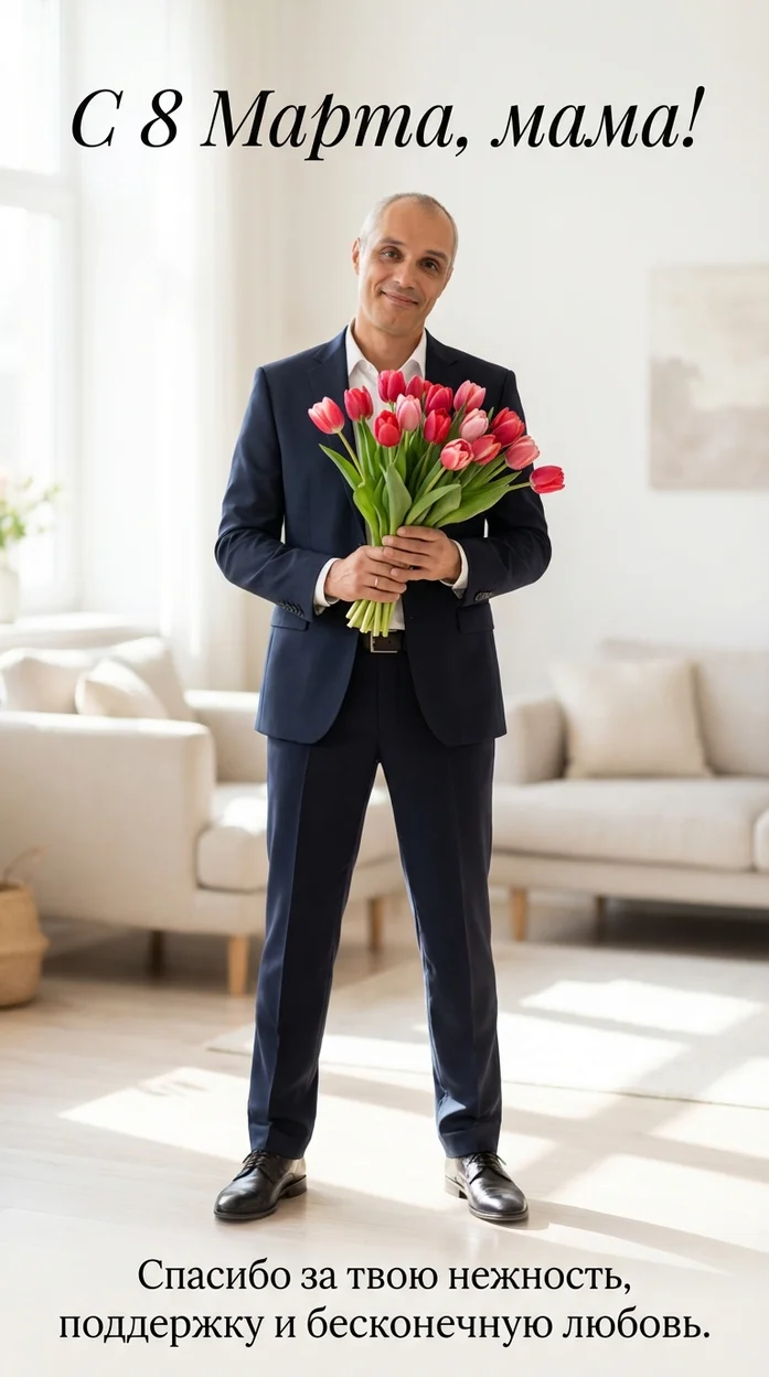 С 8 Марта, мама!