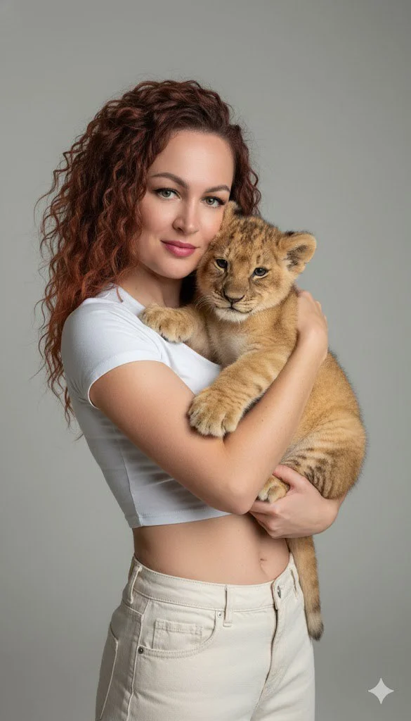 Нежность и львенок