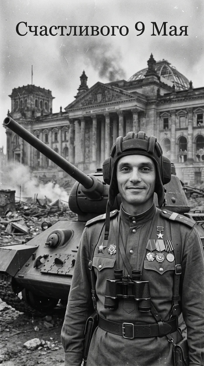 ИИ-фотосессия — Берлин май 1945