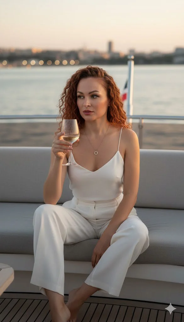 Вечер на палубе яхты