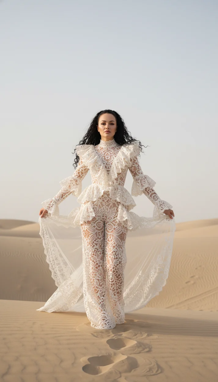 Песчаная муза в кружеве