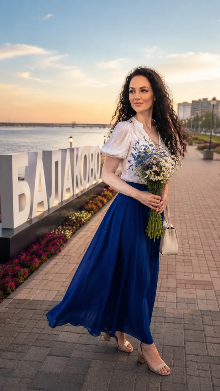Фотосессия девушки в Балаково у набережной