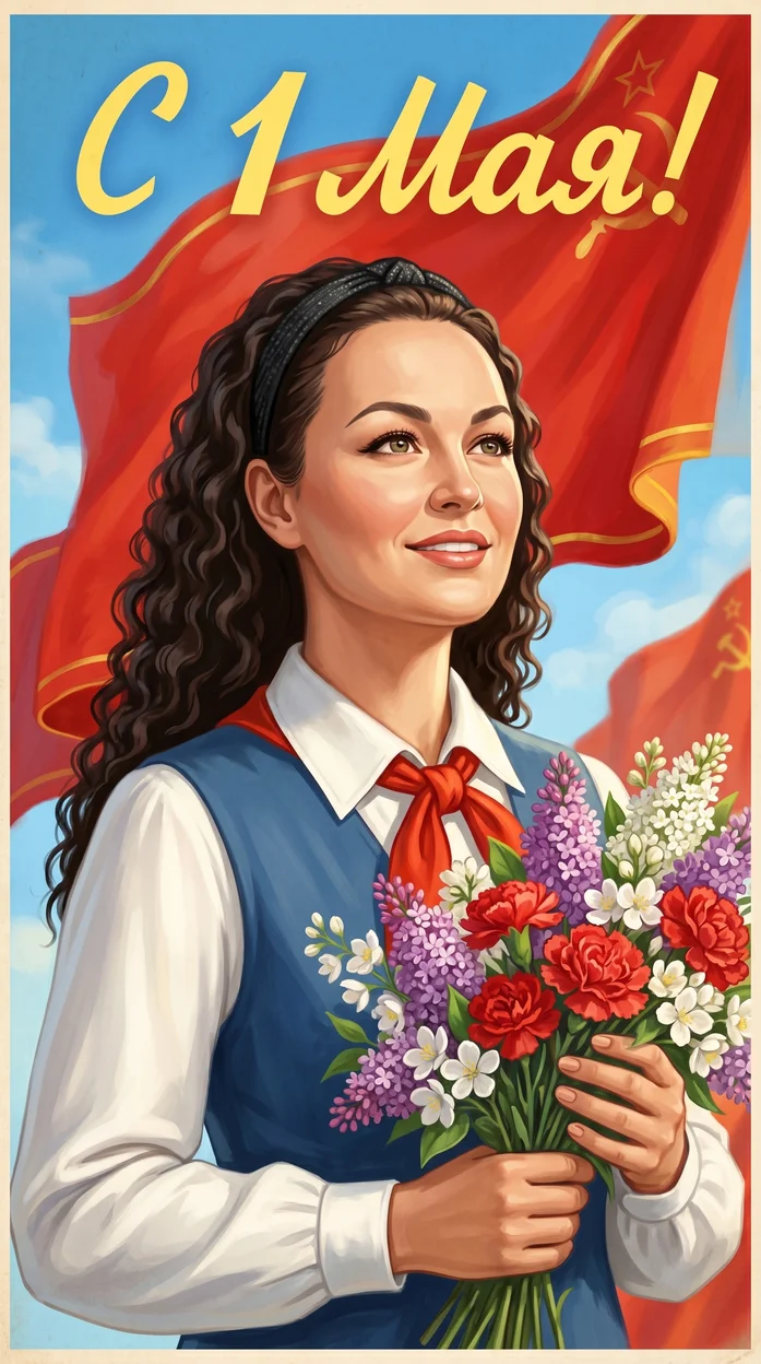 Советские плакаты 1 мая — праздничные рисунки, лозунги и атмосфера Первомая в СССР