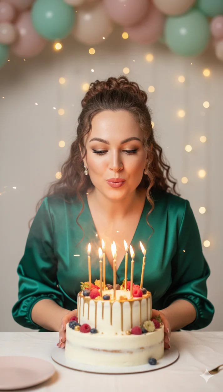 Праздничная  студийная сцена, посвященная дню рождения