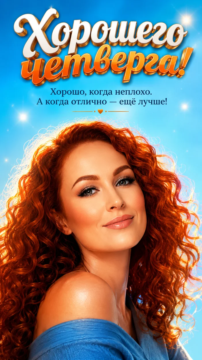 Фотооткрытка для всех с поздравлением "Хорошего четверга!"