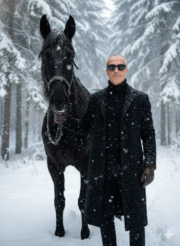 Всадник в снегах