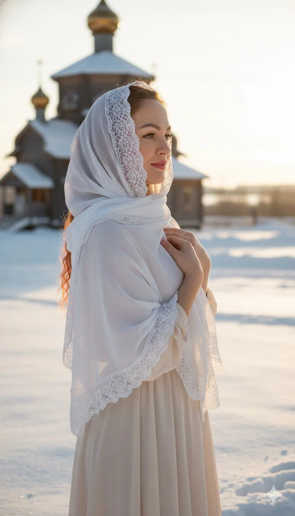 ИИ-фотосессия — Ангельский свет зимы