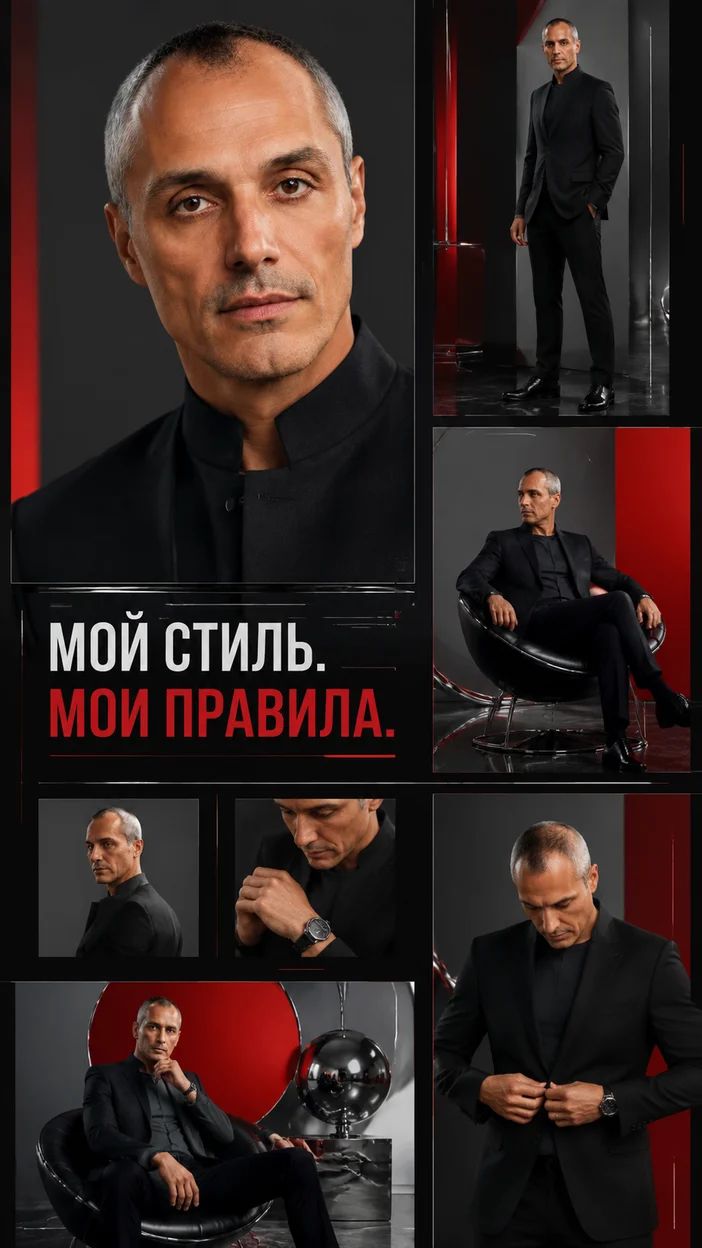 Фотосессия глянцевый fashion-коллаж
