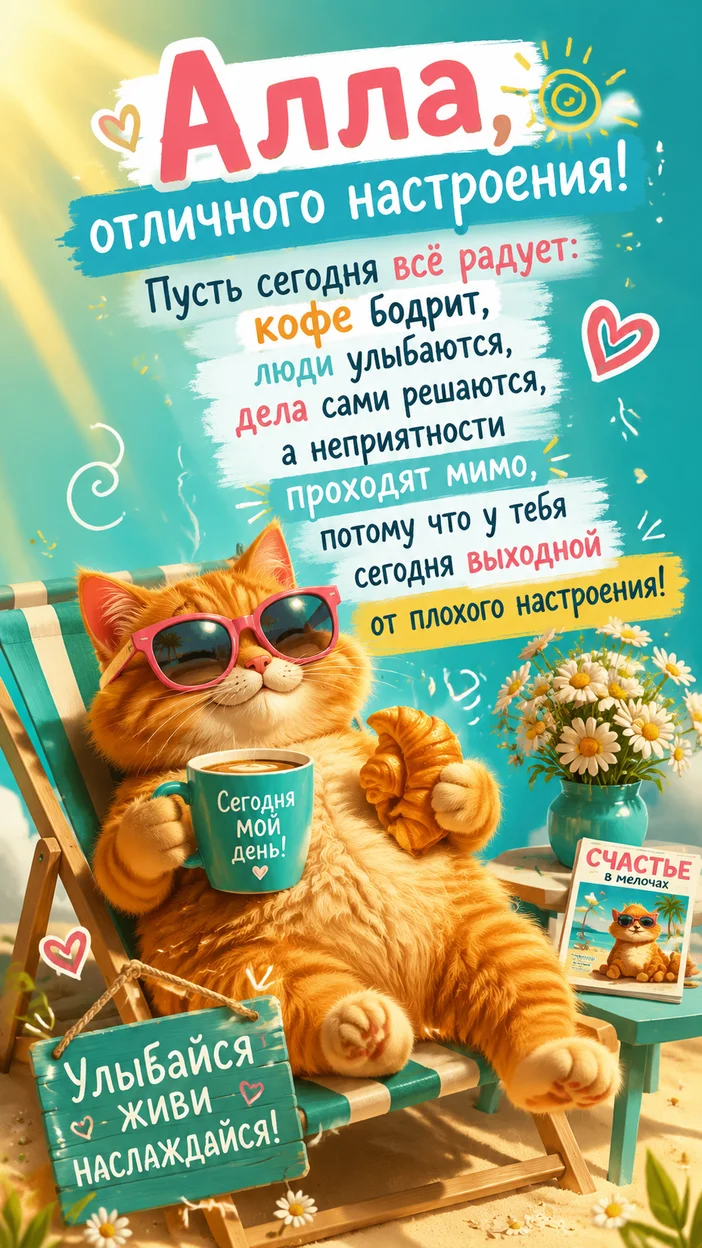Фотосессия Аллы с рыжим котом