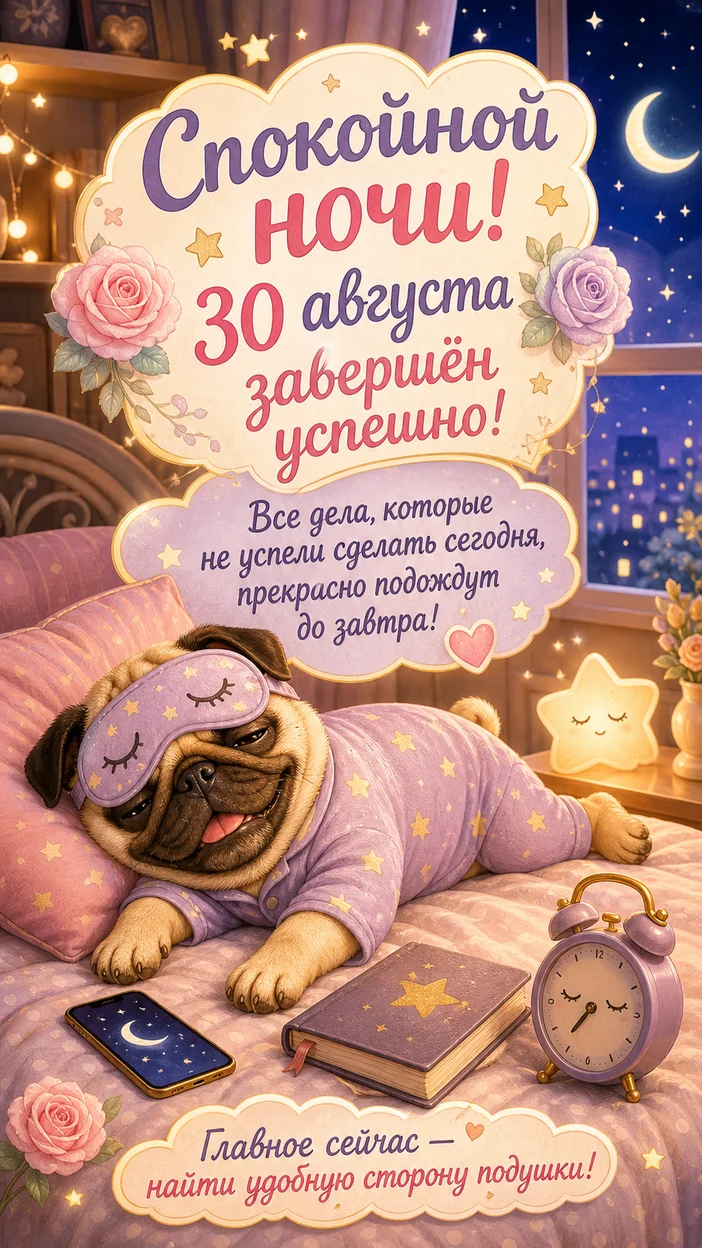 Фотосессия спокойной ночи 30 августа