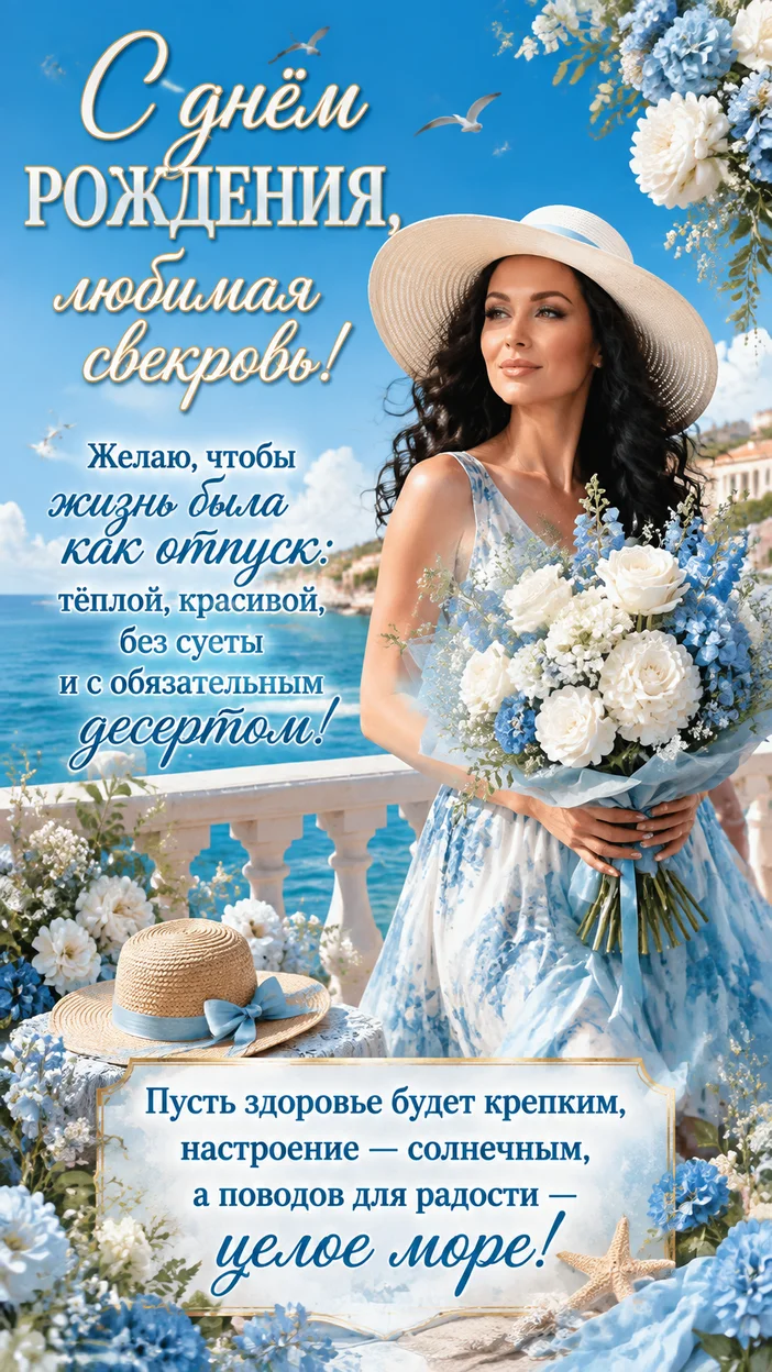 Фотосессия свекрови у моря