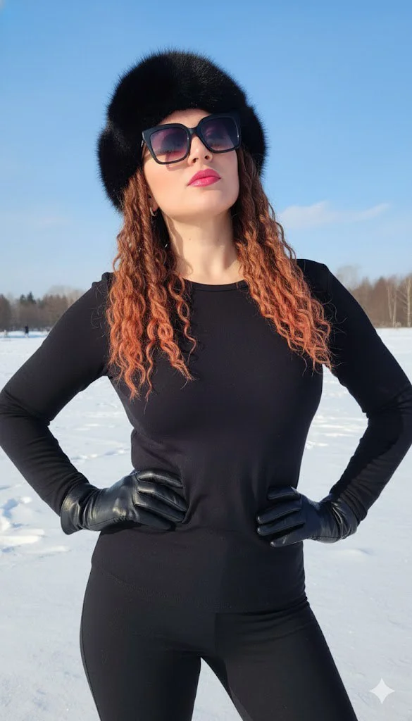 Зимний шик: Солнце и мех