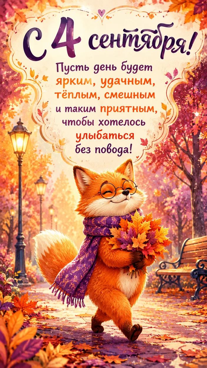 Фотосессия лисы в шарфе