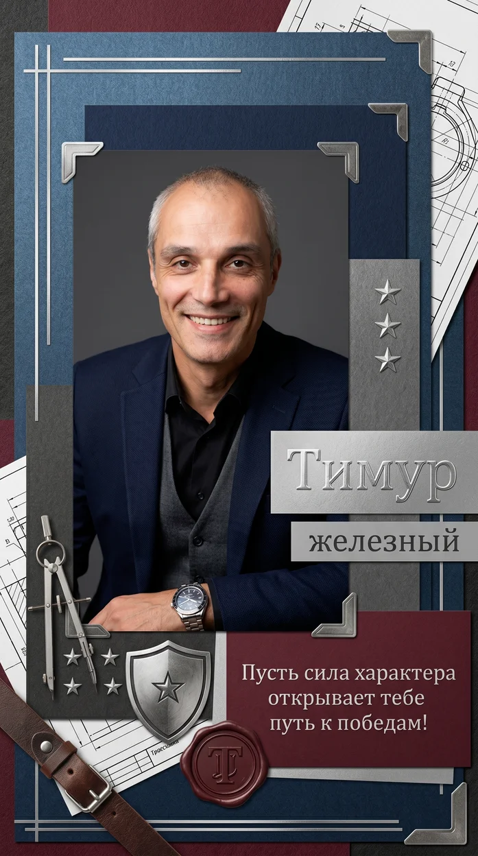 «Тимур» именная открытка