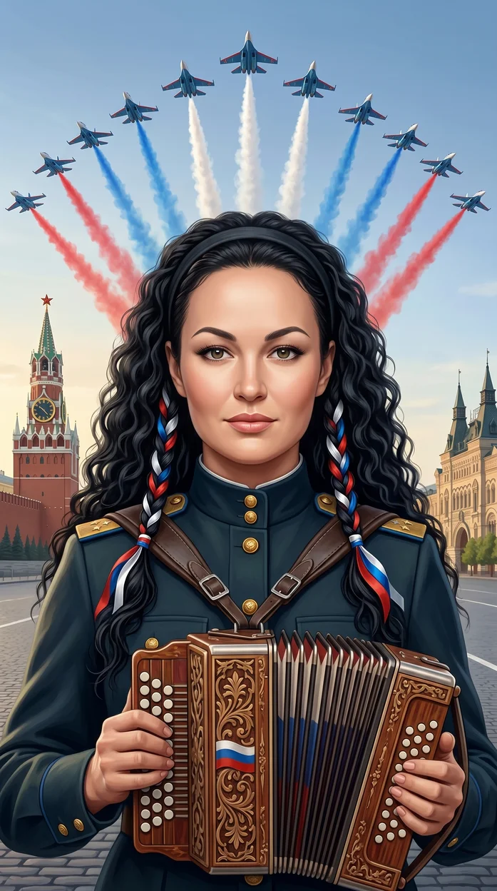  Реалистичная художественная иллюстрация с мягкой кинематографичной прорисовкой 9 мая 