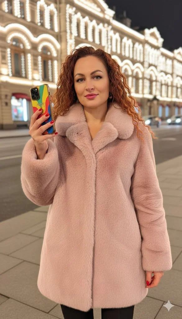 Огни ночного города: Розовый мех