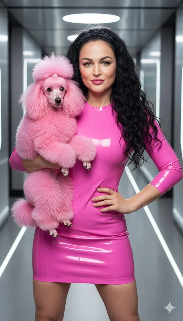 Кибер-Барби с пуделем