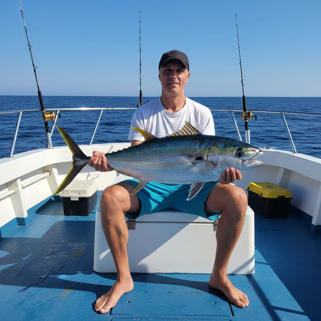 На рыбалке в океане