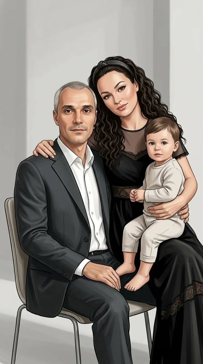 СЕМЕЙНЫЙ ПОРТРЕТ В СТИЛЕ ГЛЯНЦЕВОЙ ИЛЛЮСТРАЦИИ