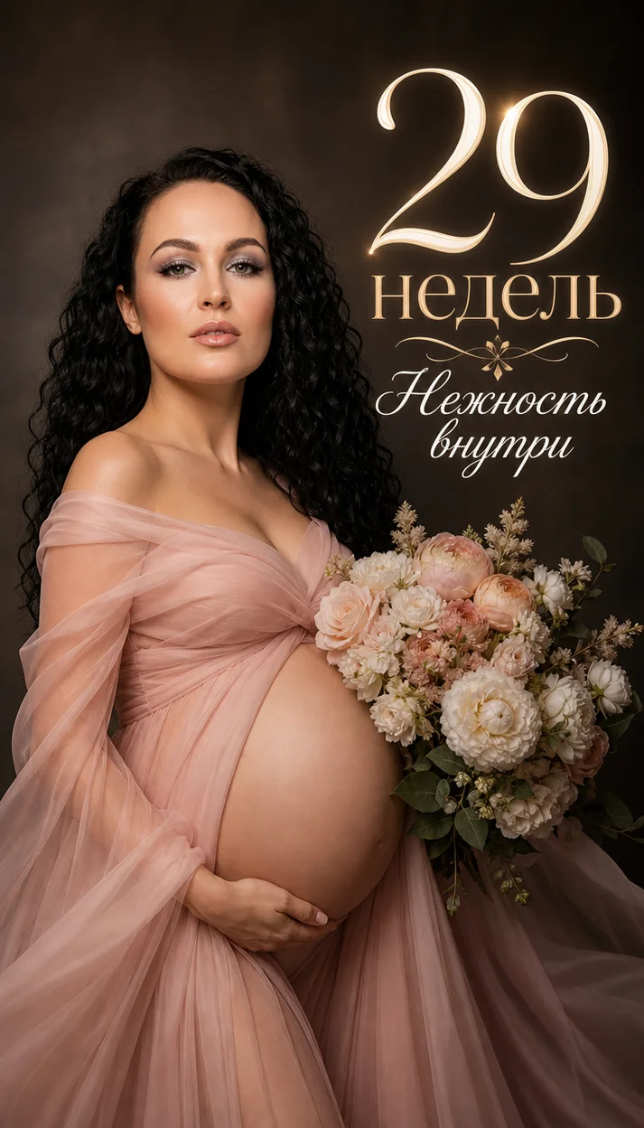  Фотосессия беременной «29 недель — нежность внутри»