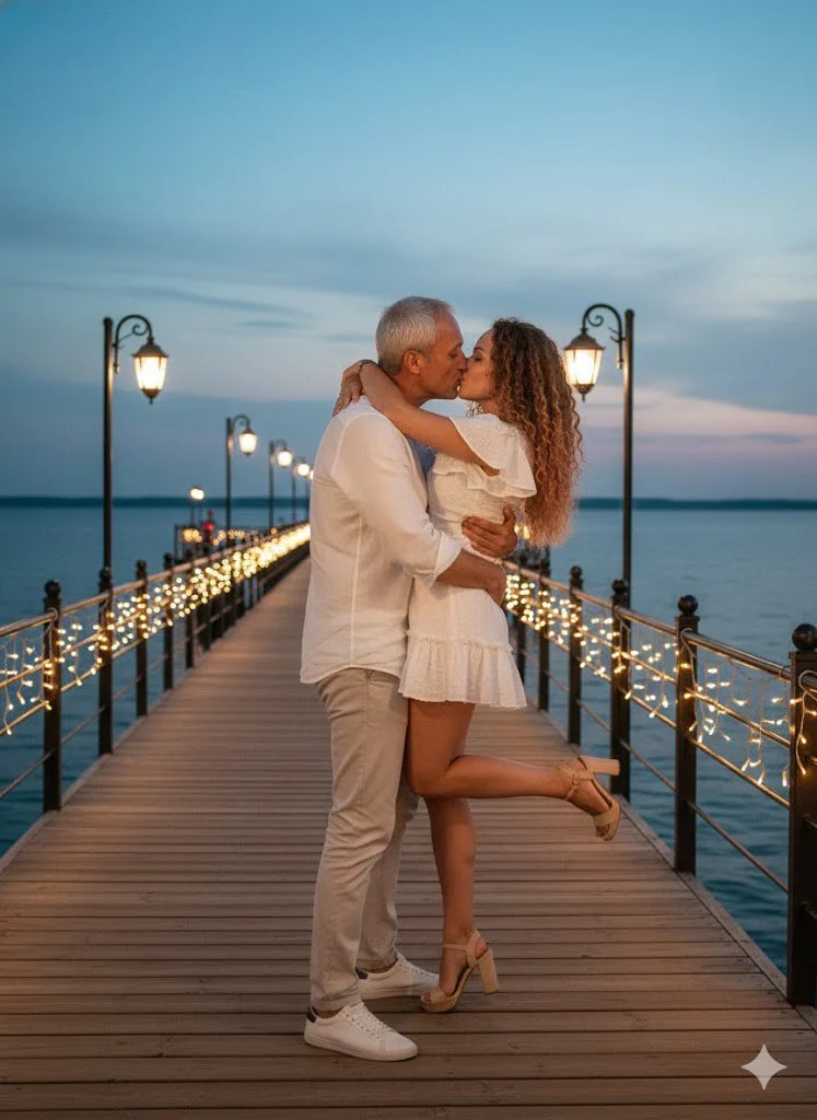 Вечерние огни пирса