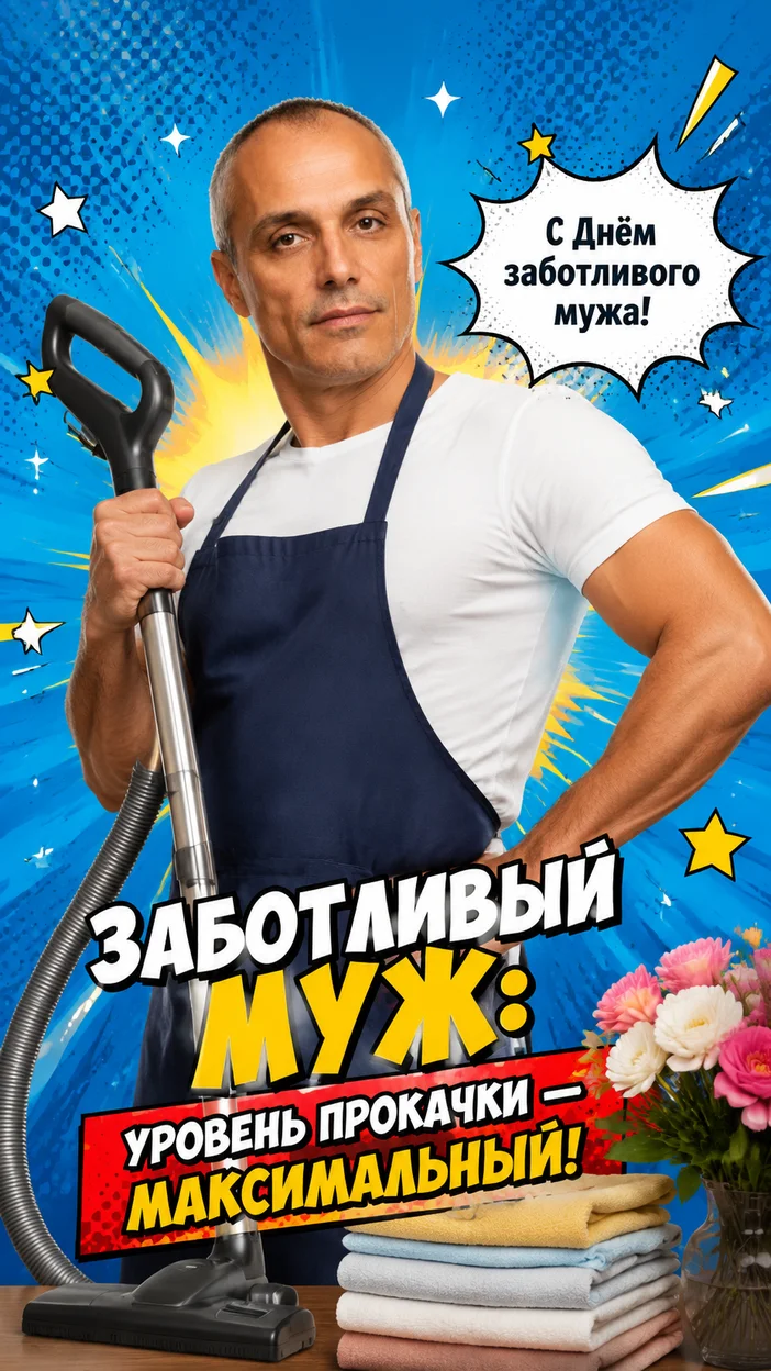 Фотооткрытка «Муж на максималках»