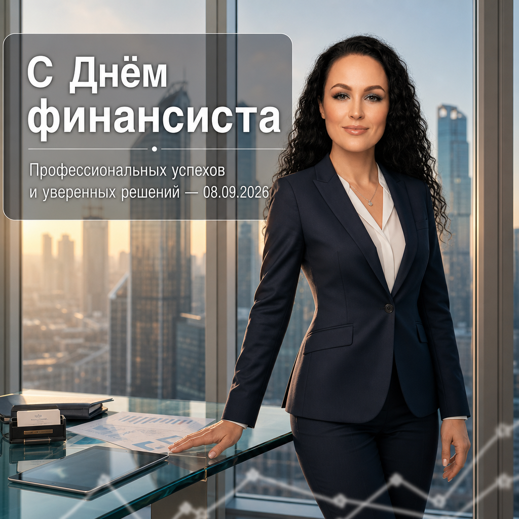 День финансиста — деловая поздравительная открытка