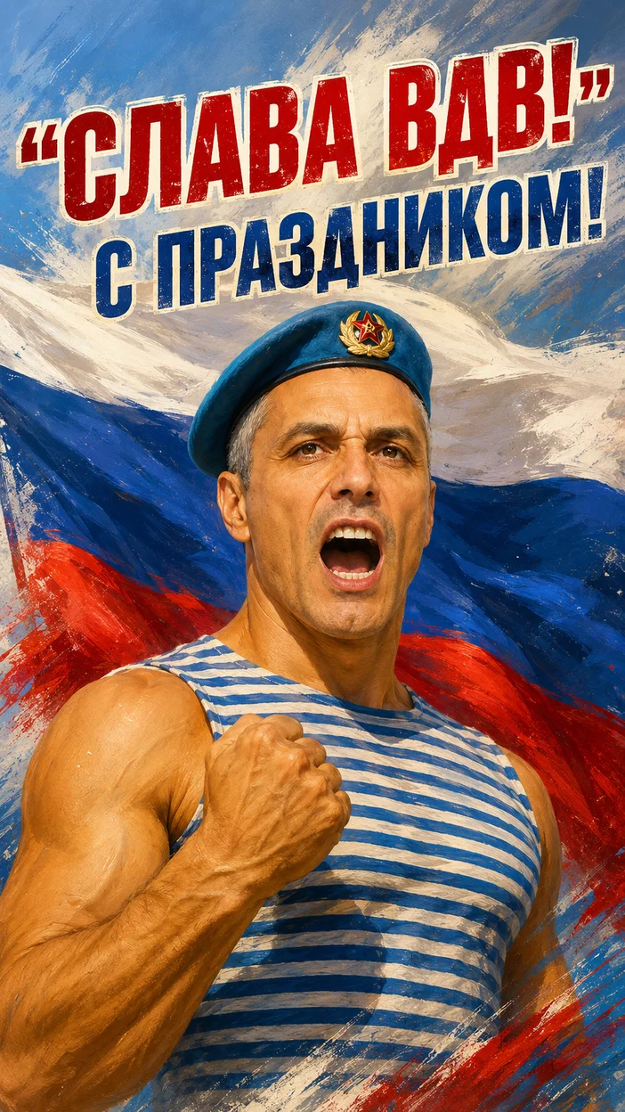 Фотосессия героического портрета с развевающимся флагом