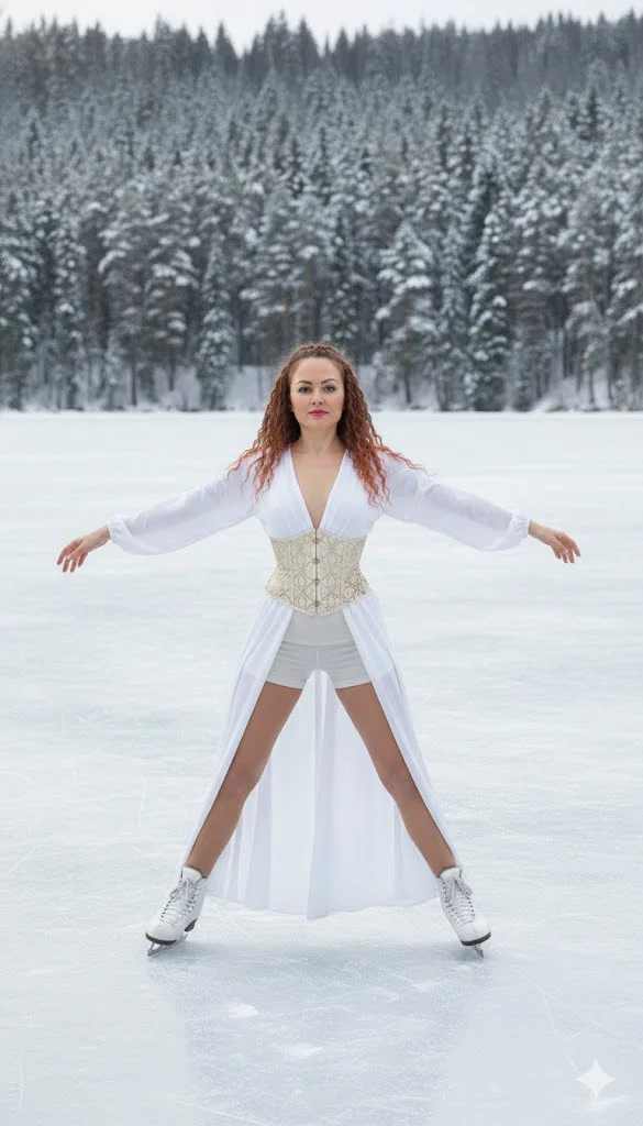 Озерная нимфа на льду