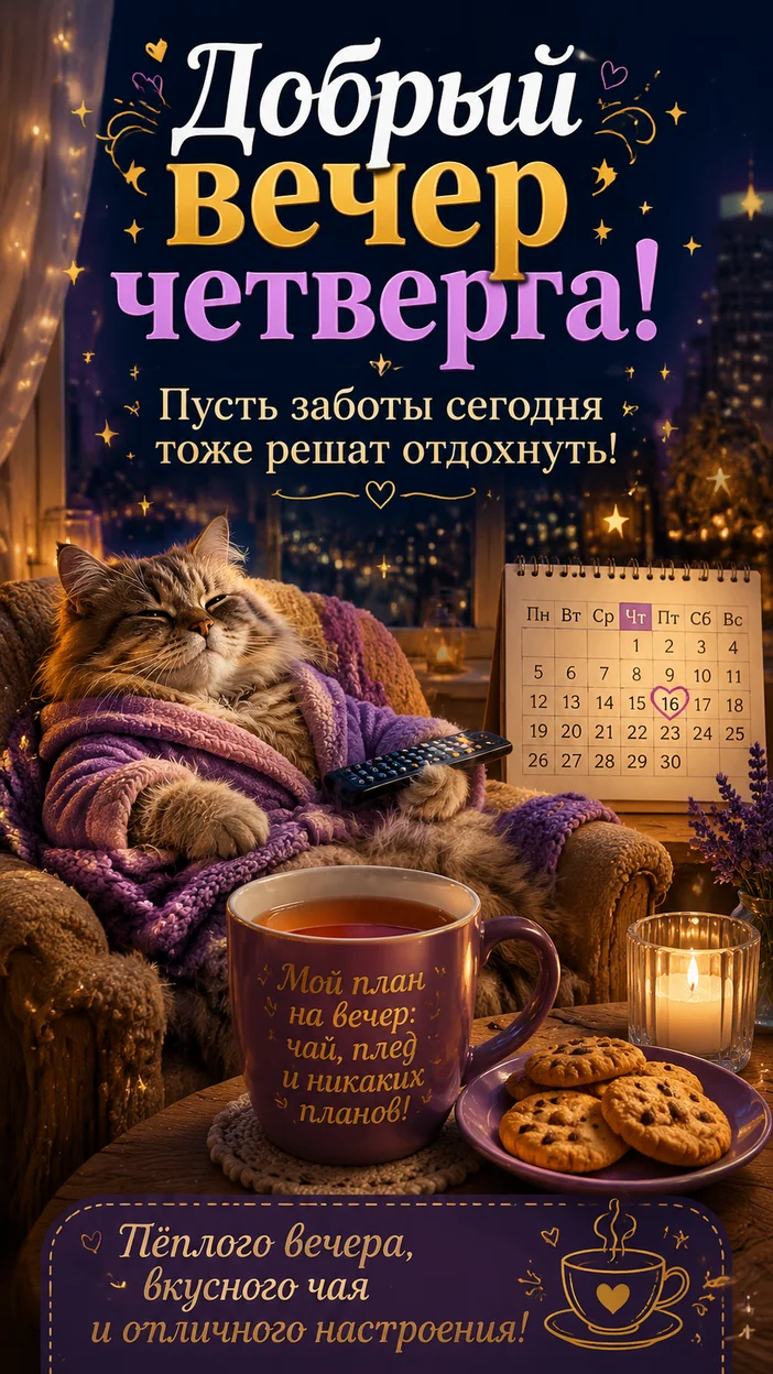 Фотосессия доброго вечера четверга