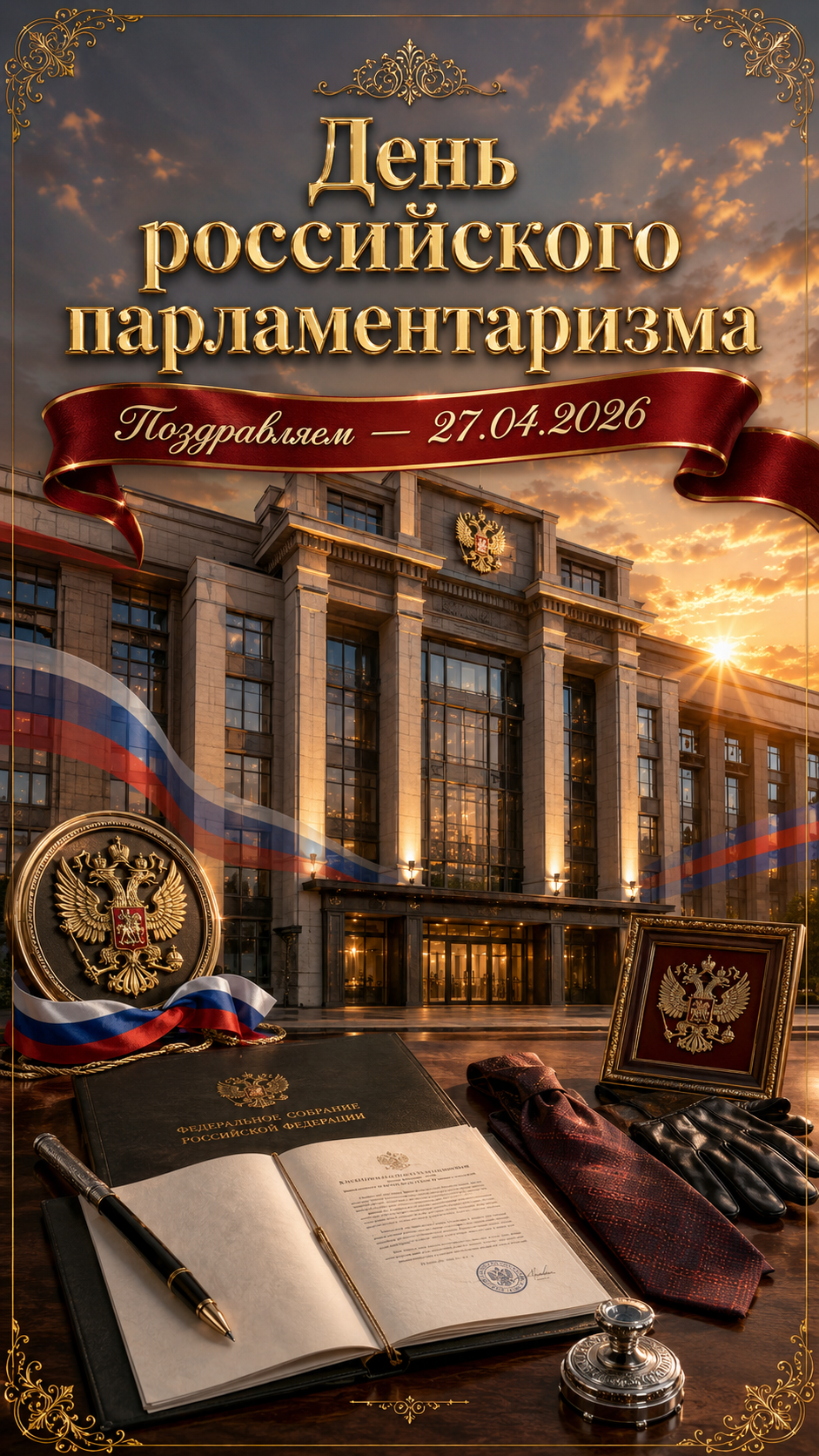 День российского парламентаризма — 27.04.2026 — официальная открытка
