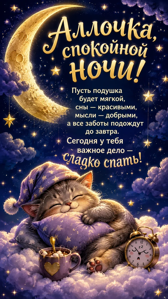 Фотосессия Аллочки на спокойную ночь