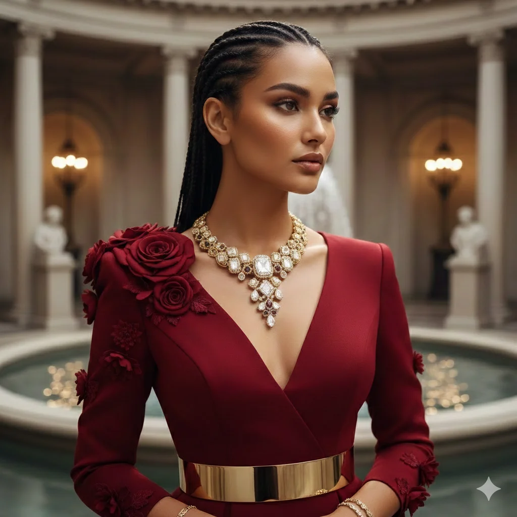 ИИ-фотосессия — Сцена для продаж - Серьги (Дорогой интерьер)