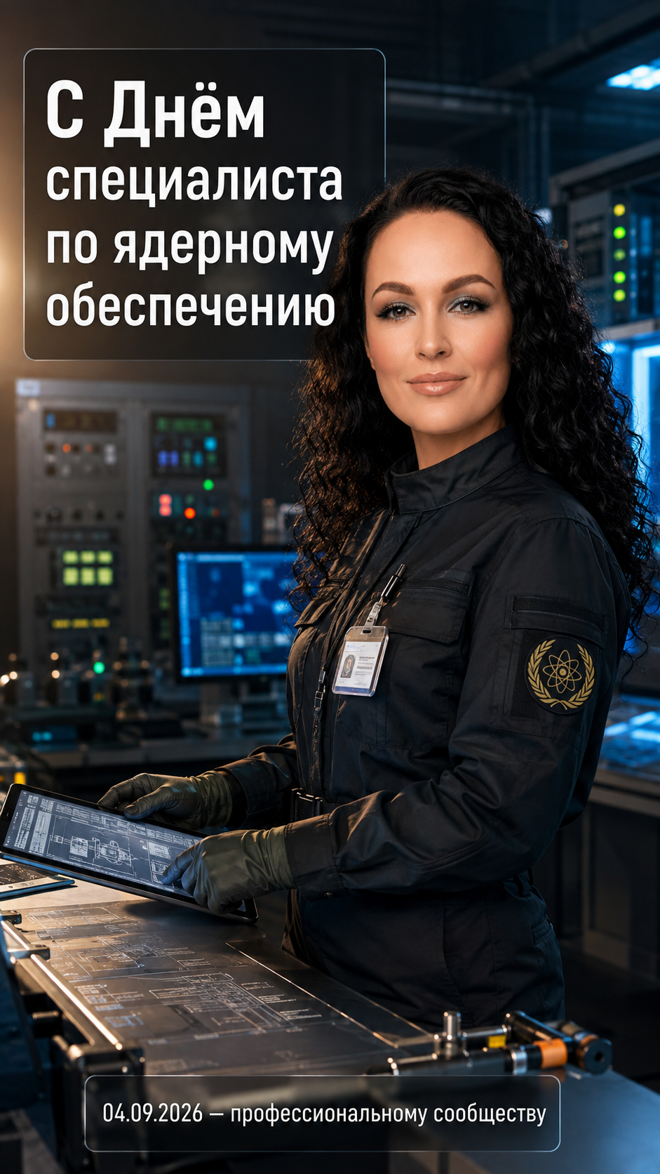 День специалиста по ядерному обеспечению — торжественная инженерная фотокарточка