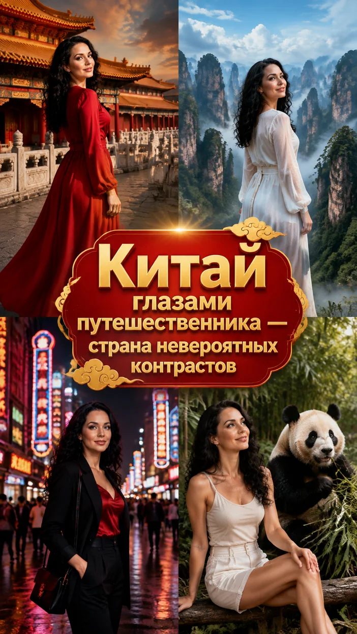 Фотосессия женщины в красном платье в Пекине