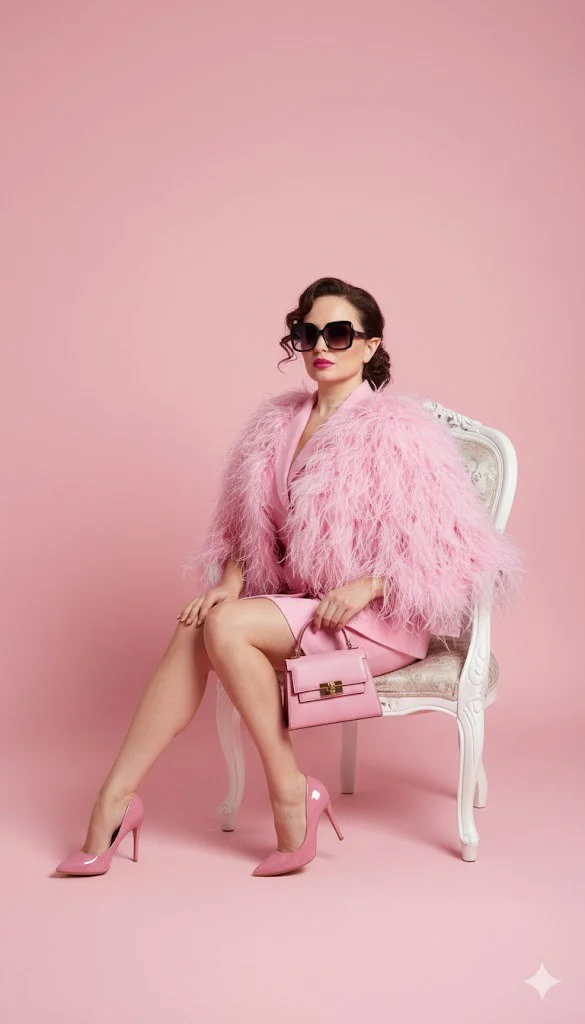 Монохромный Розовый Шик