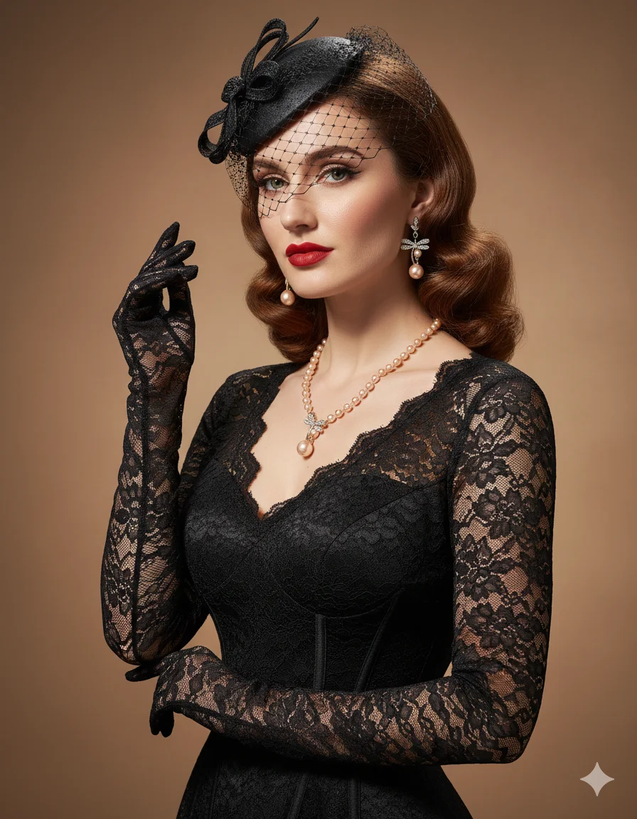 Сцена для продаж - Украшения на шею:в стиле винтажного голливудского гламура 40–50-х годов.