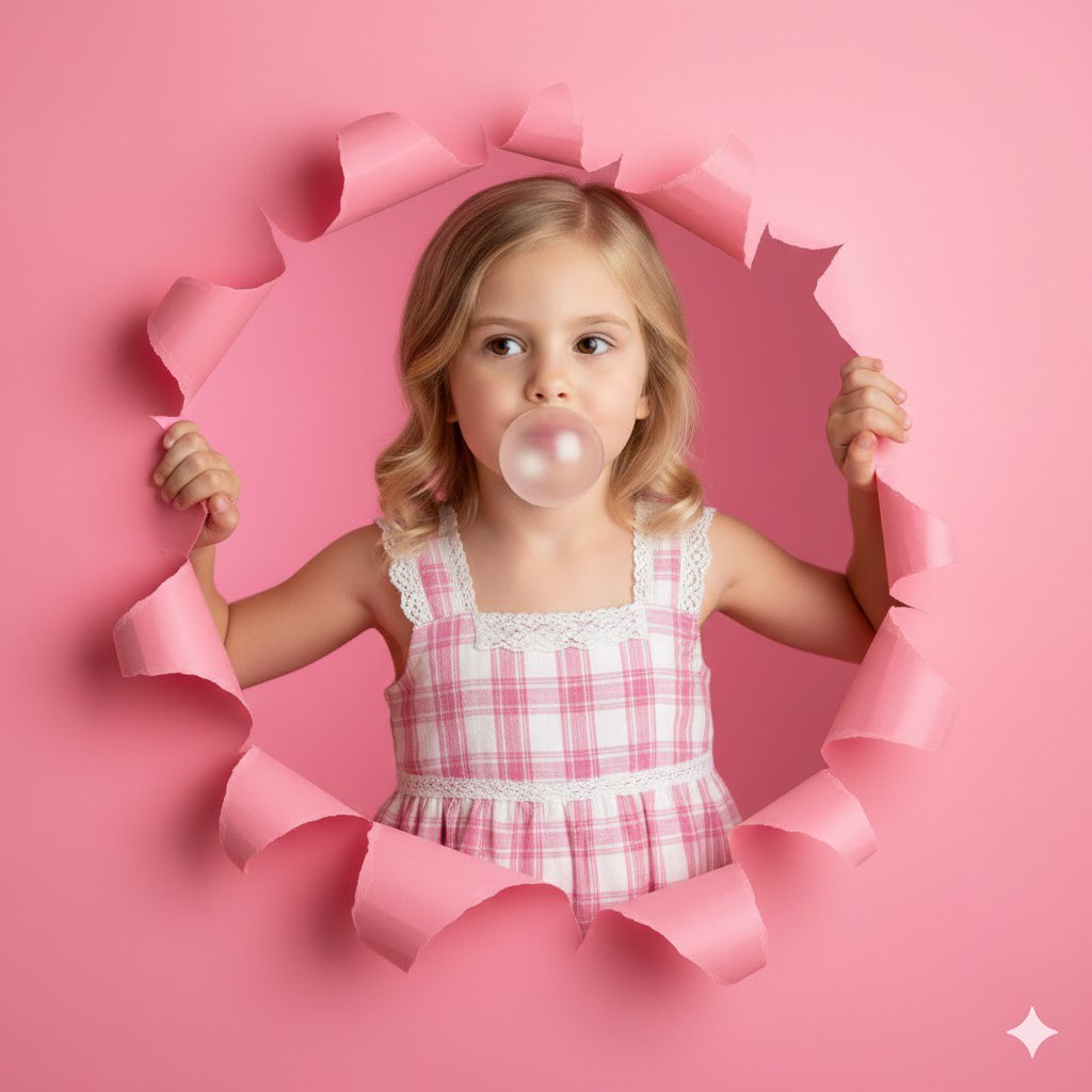 Поп-арт детство: Пузырь из жвачки