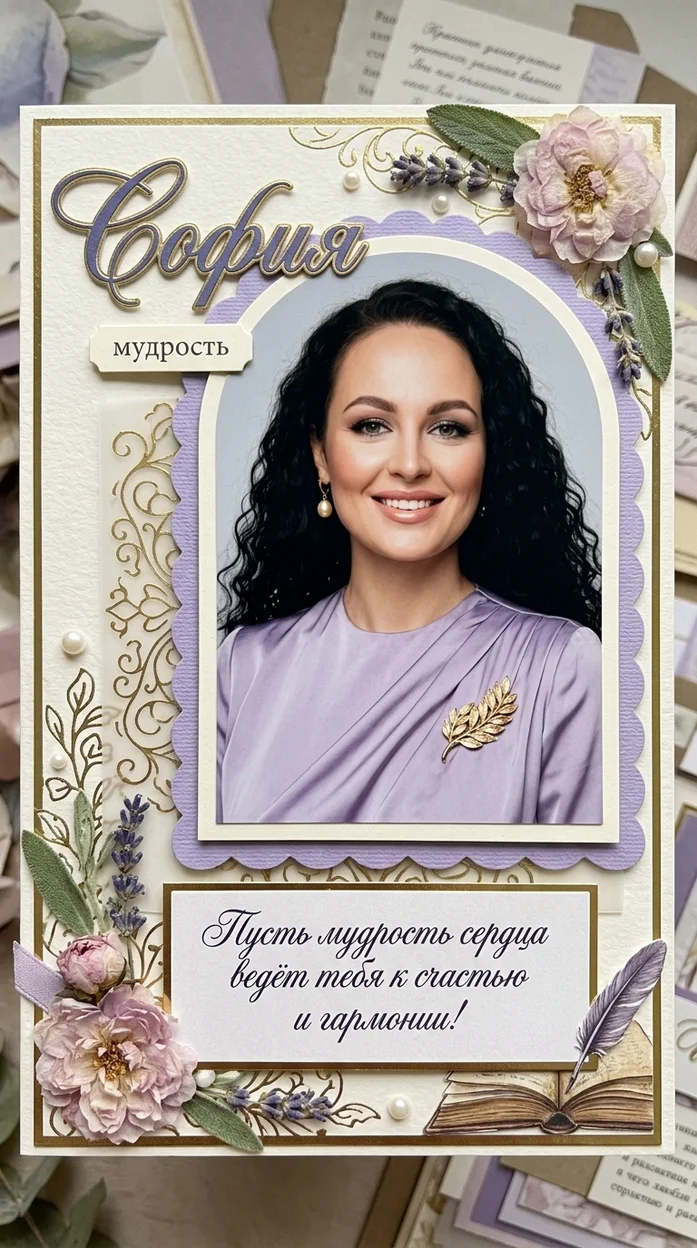 «София» именная открытка