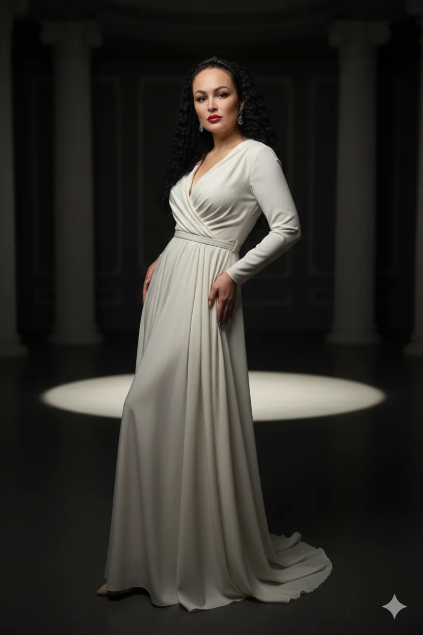 Девушка в светлом платье