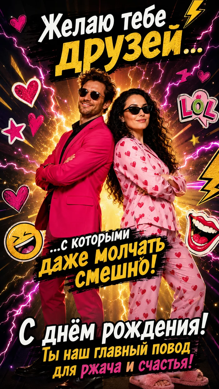 Фотосессия дуэт‑команда в ярком журнальном стиле