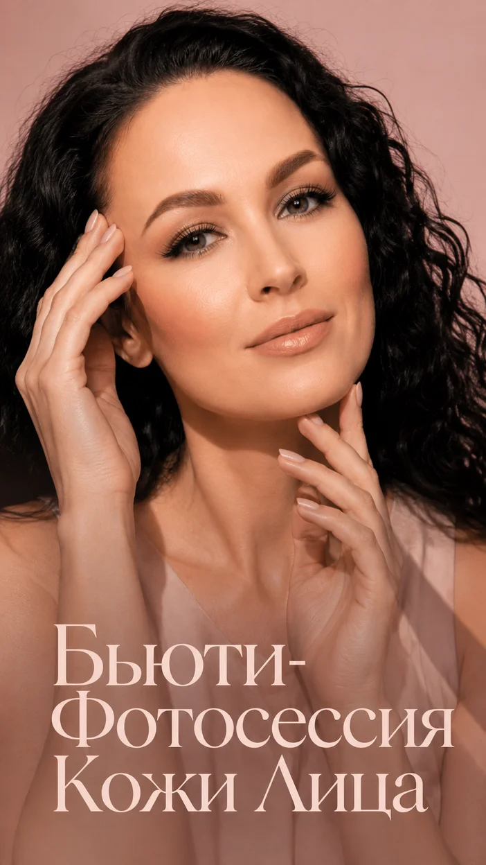 Фотосессия журнального бьюти-портрета кожи лица