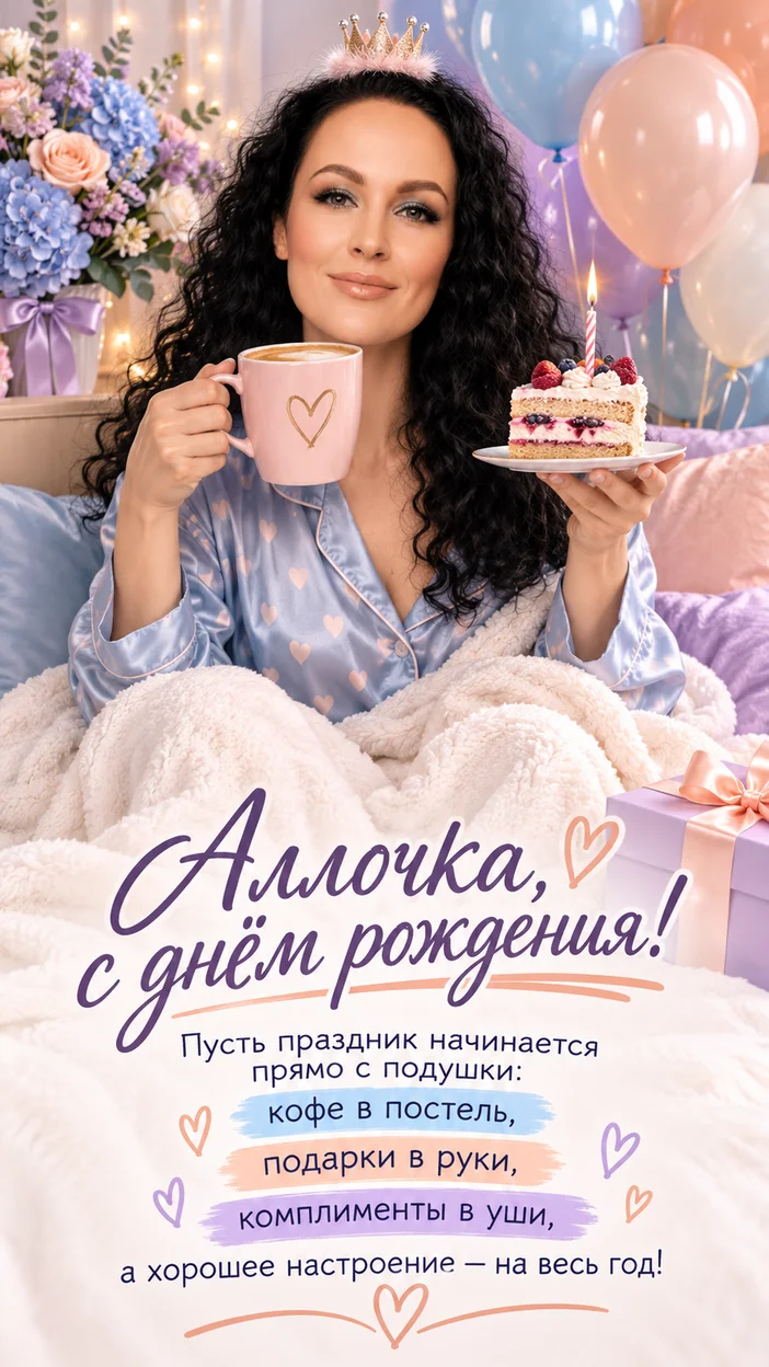 Фотосессия Аллочки в пижаме