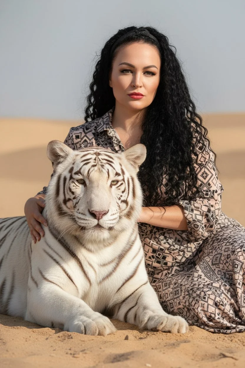 Царица пустыни и белый тигр